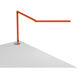Z-Bar Mini Gen 4 12.5 inch 5.35 watt Matte Orange Desk Lamp Portable Light, Grommet Mount